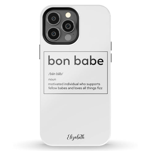 Bon Babe Custom Name iPhone Case